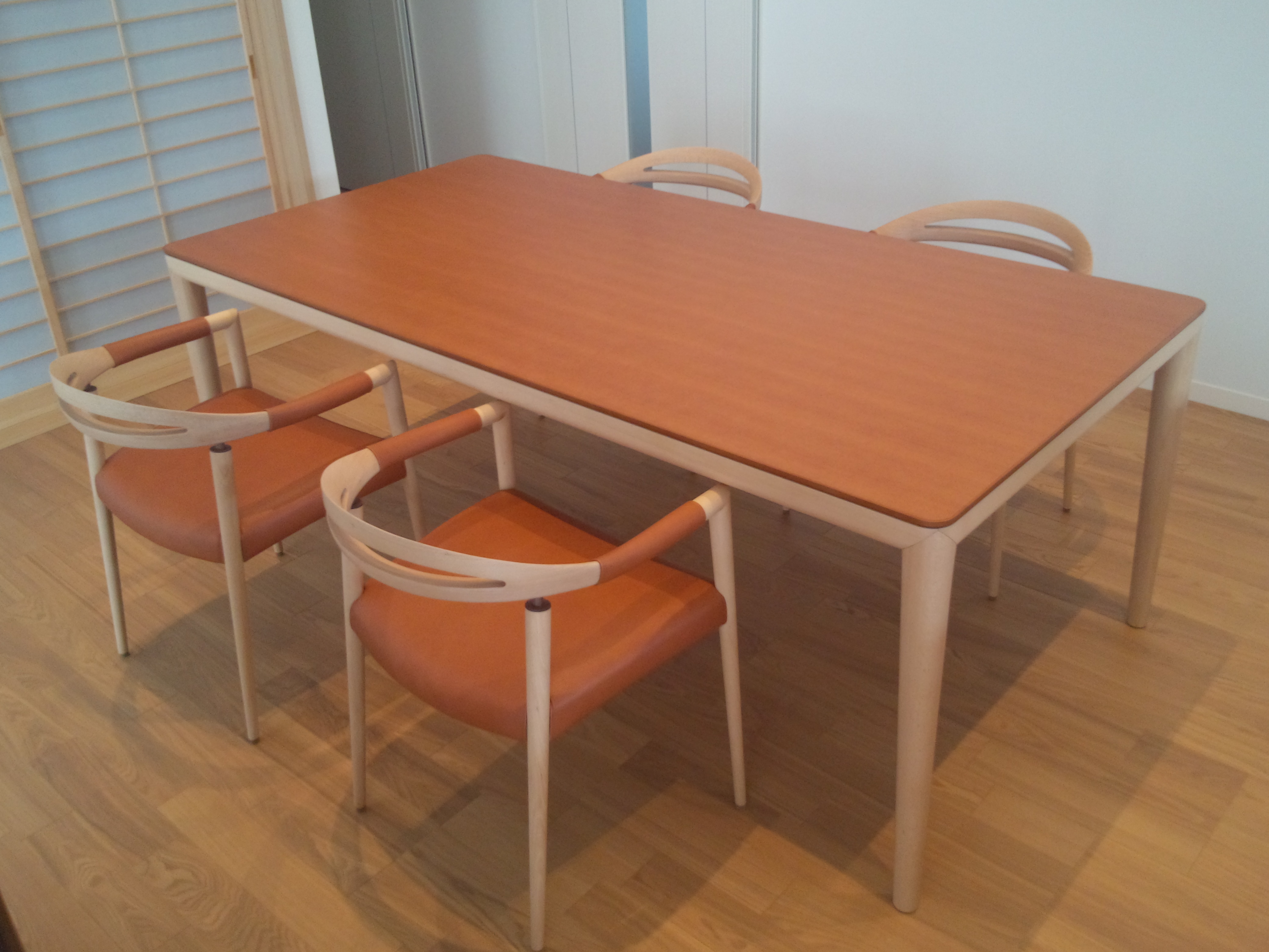 飛騨家具 日進木工 ダイニングテーブル - ダイニングテーブル 飛騨家具 日進木工 ダイニングテーブル - ダイニングテーブル